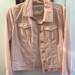 LOFT Blush Pink Corduroy Jacket